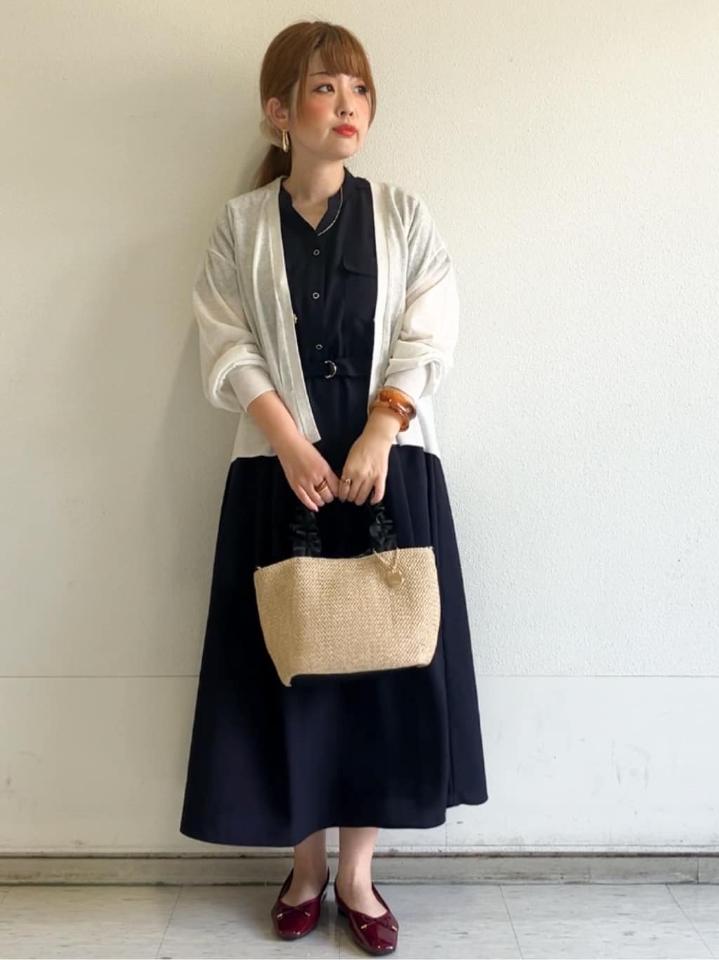 MIPPOさんの「index｜《5色展開》コンパクトショートカーディガン【洗濯機洗い可】」を使ったコーディネート