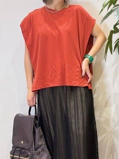 misakiさんの「SHOO･LA･RUE｜【2WAY】裏地を外してレイヤードにも! レース調スカート」を使ったコーディネート