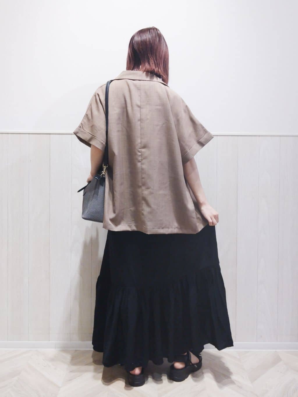 Suzuさんの「SHOO･LA･RUE｜【S-LL】さらりと着たい大人のための 麻調半袖ジャケット」を使ったコーディネート