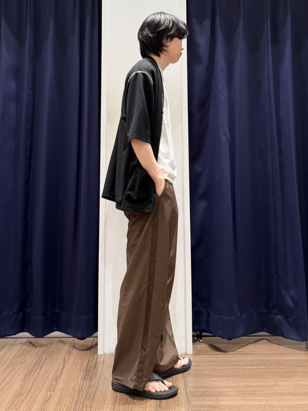 Tightさんの「THE SHOP TK｜ツイルステッチ半袖カーディガン【洗濯機OK/接触冷感】」を使ったコーディネート