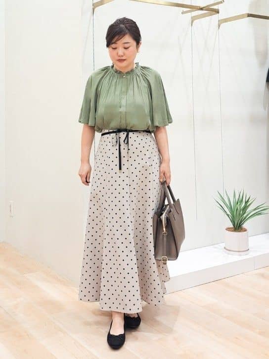 ふるさんの「grove｜ひんやり多機能・やわらかドライタッチ五分袖プルオーバー」を使ったコーディネート