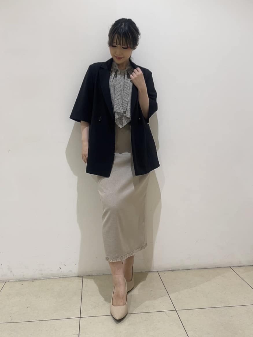 watanabeさんの「UNTITLED｜【吸水速乾/洗える】ハーフスリーブジャケット」を使ったコーディネート