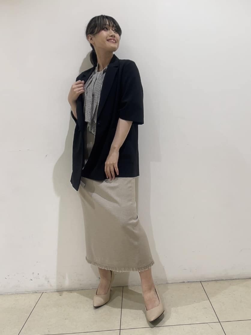 watanabeさんの「UNTITLED｜【吸水速乾/洗える】ハーフスリーブジャケット」を使ったコーディネート