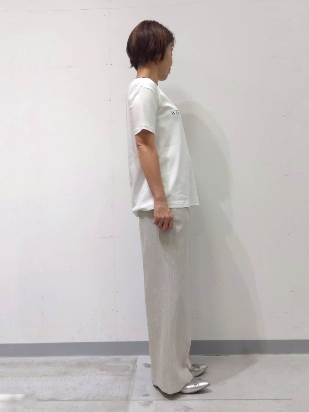 Kさんの「INDIVI｜【洗える／UVケア／SETUP可能】ドロストワイドパンツ」を使ったコーディネート