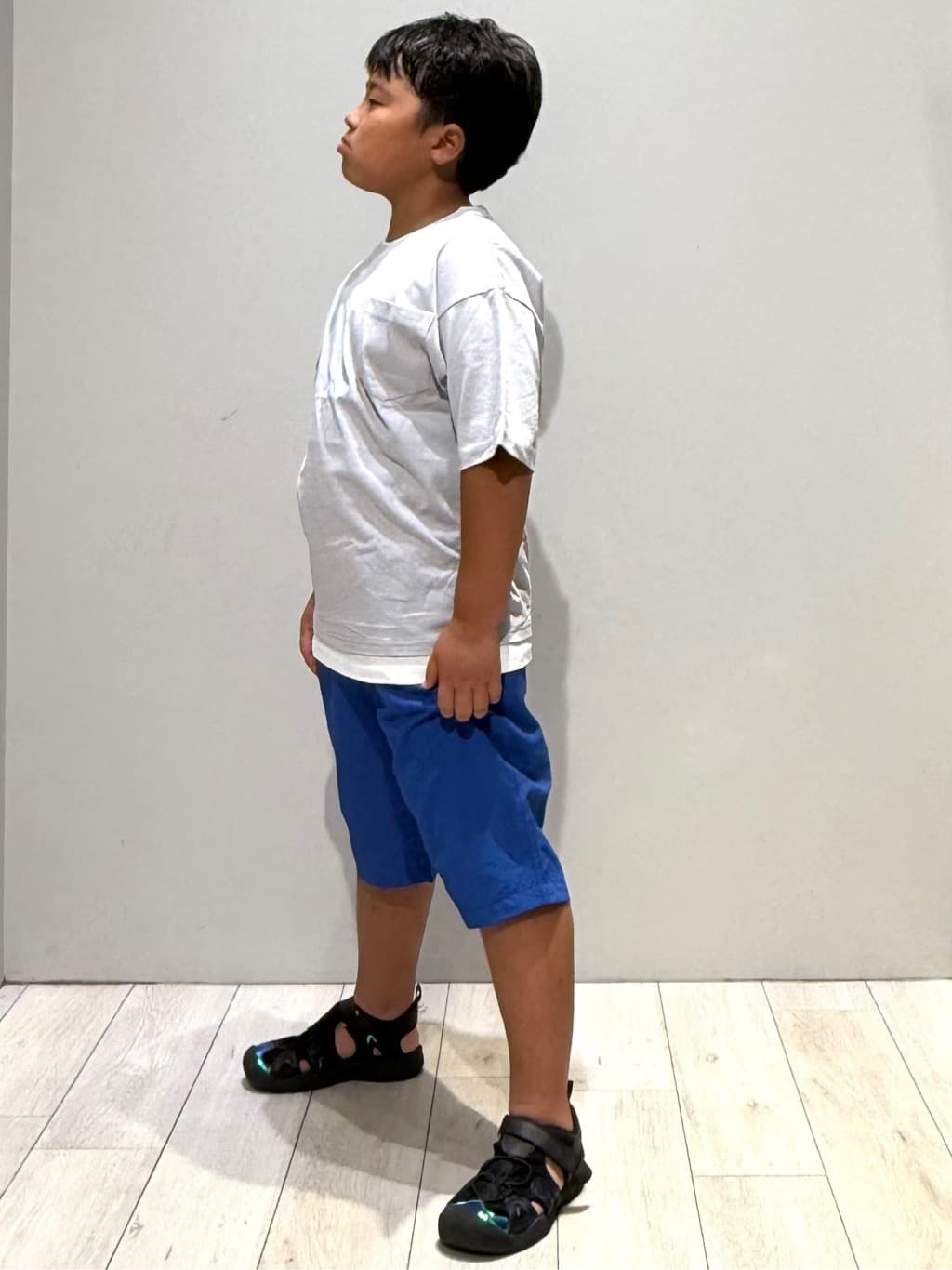 kuboさんの「THE SHOP TK｜【110－160】レイヤード風半袖Tシャツ/洗濯機OK」を使ったコーディネート