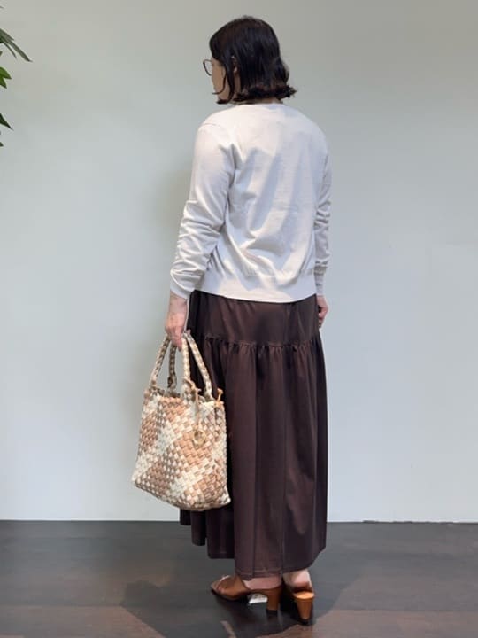 Asamiさんの「UNTITLED｜【ティアード/洗える】コットンロングワンピース」を使ったコーディネート