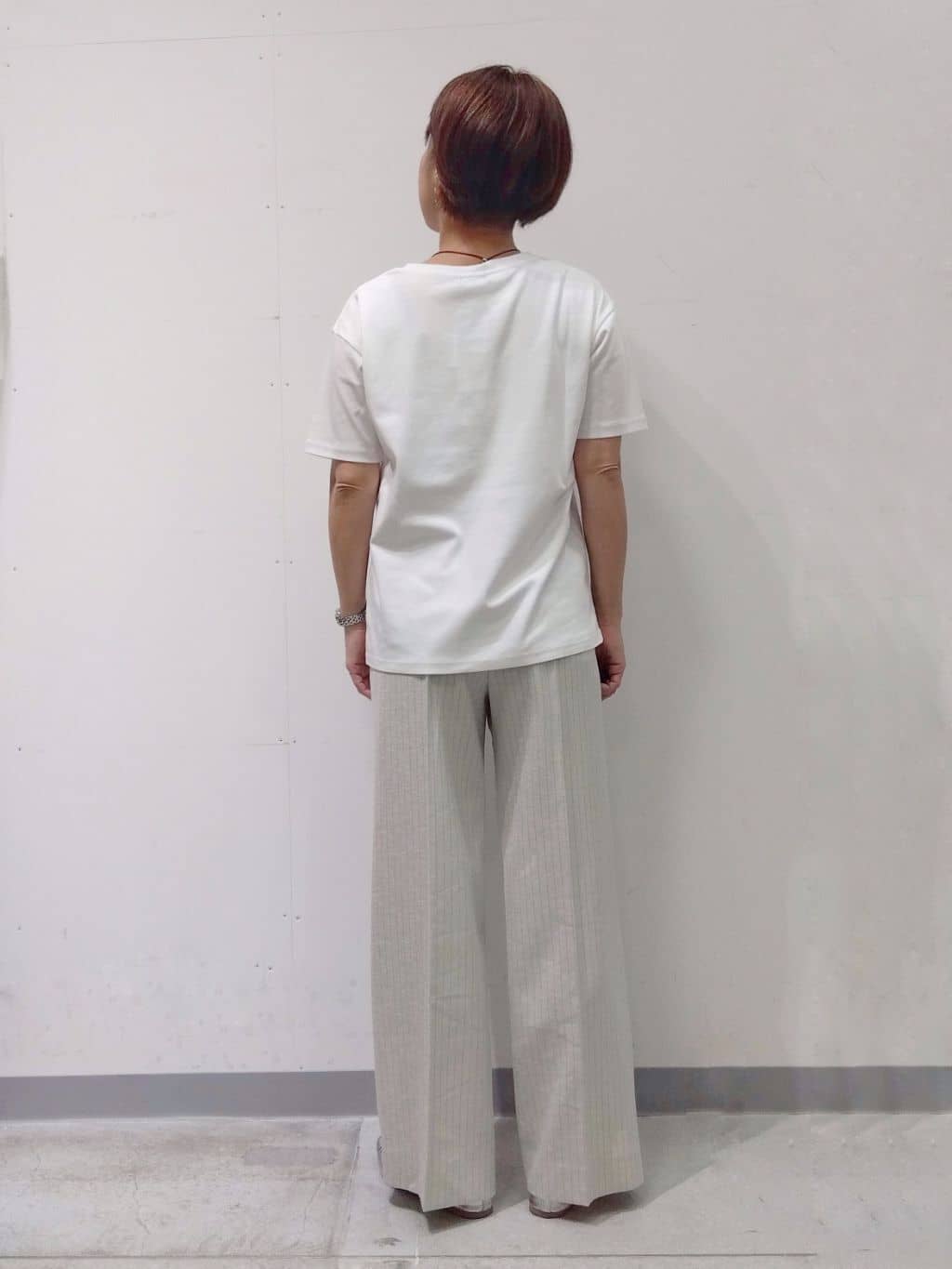 Kさんの「INDIVI｜【洗える／UVケア／SETUP可能】ドロストワイドパンツ」を使ったコーディネート