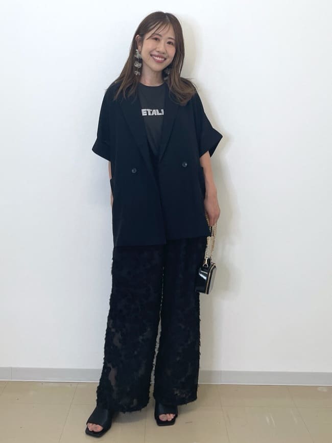 Akiさんの「OPAQUE.CLIP｜メッシュテーラードジャケット【洗濯機洗い可】」を使ったコーディネート
