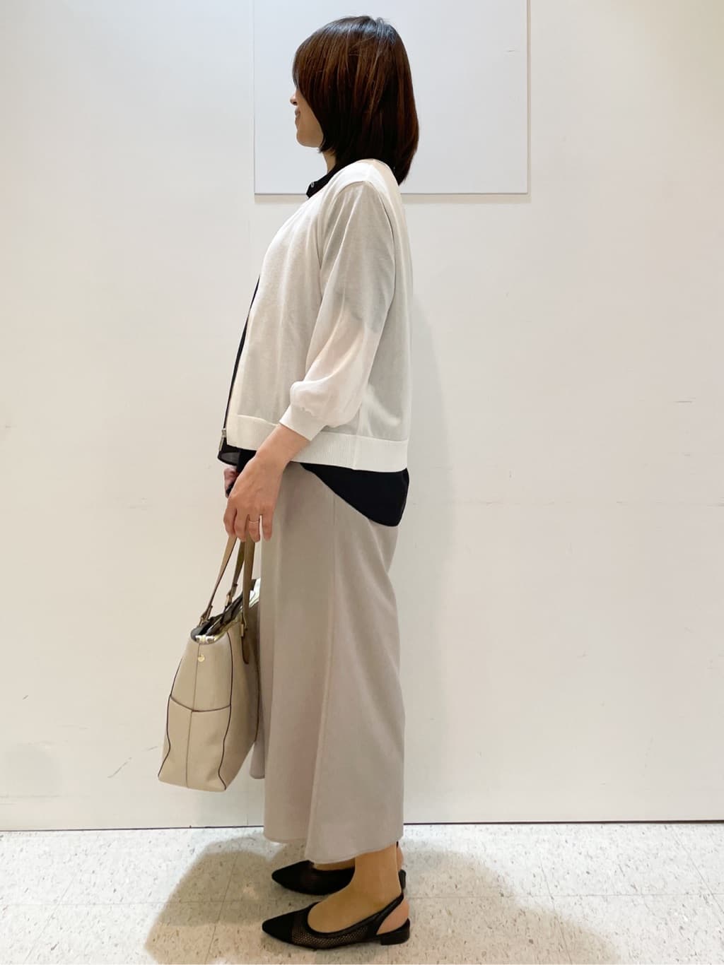 めいさんの「Reflect｜【選べる5色◎／マシンウォッシュ可】シャーリングデザインブラウス」を使ったコーディネート