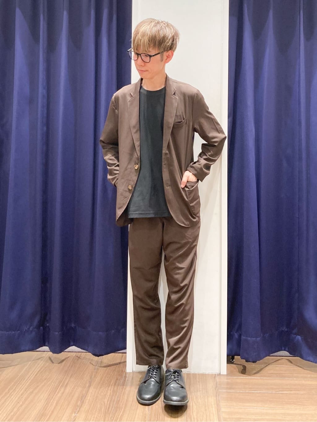 つーじーさんの「THE SHOP TK｜スムースファイバーリラックスジャケット 【セットアップ可／UVカット／イージーケア／洗濯機OK】」を使ったコーディネート