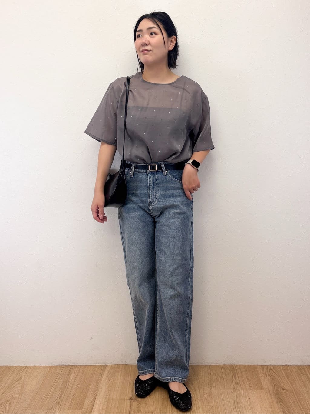 Takeさんの「OPAQUE.CLIP｜シアービジューブラウス【手洗い可】」を使ったコーディネート