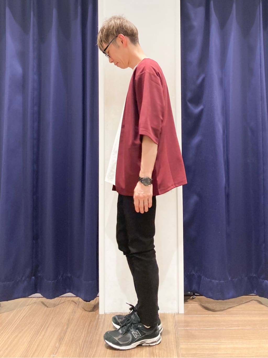 つーじーさんの「THE SHOP TK｜五分袖カーディガン+半袖Tシャツセットアイテム 洗濯機OK」を使ったコーディネート