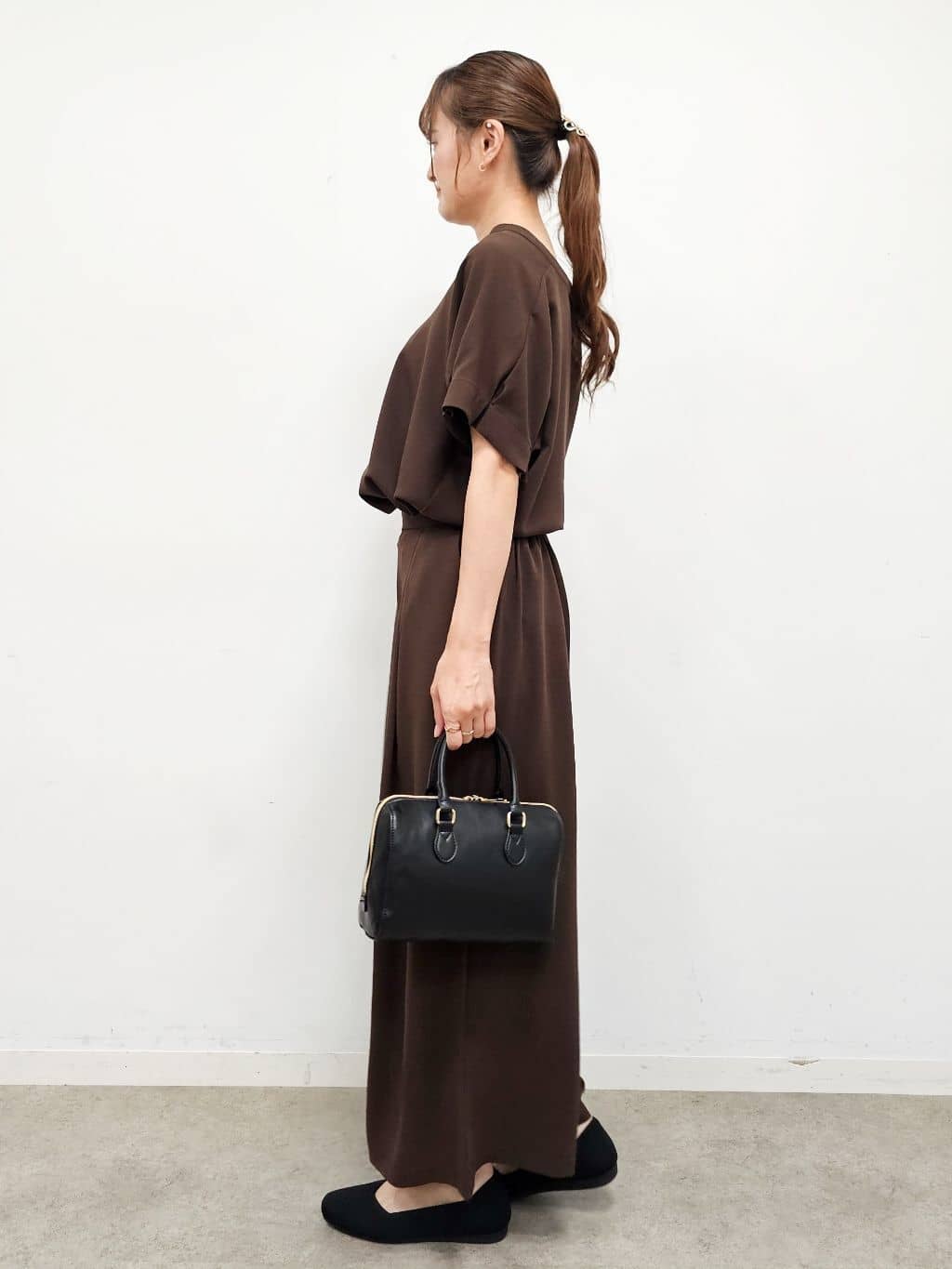 ゆゆさんの「SHOO･LA･RUE｜【S-LL/セットアップ可/ひんやり】きちんと見えで上品 お袖タック スキッパーブラウス」を使ったコーディネート