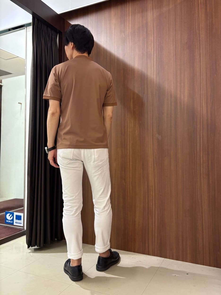 かたやまさんの「TAKEO KIKUCHI｜【COOL CITY WEAR】モックネック プルオーバー /接触冷感」を使ったコーディネート