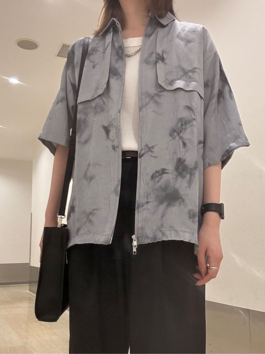 Renaさんの「tk.TAKEO KIKUCHI｜ブラープリントシャンブレーシャツアウター」を使ったコーディネート