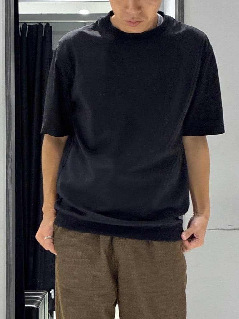 わいずみさんの「TAKEO KIKUCHI｜【抗菌防臭／5サイズ展開】ハイゲージポンチ Tシャツ」を使ったコーディネート