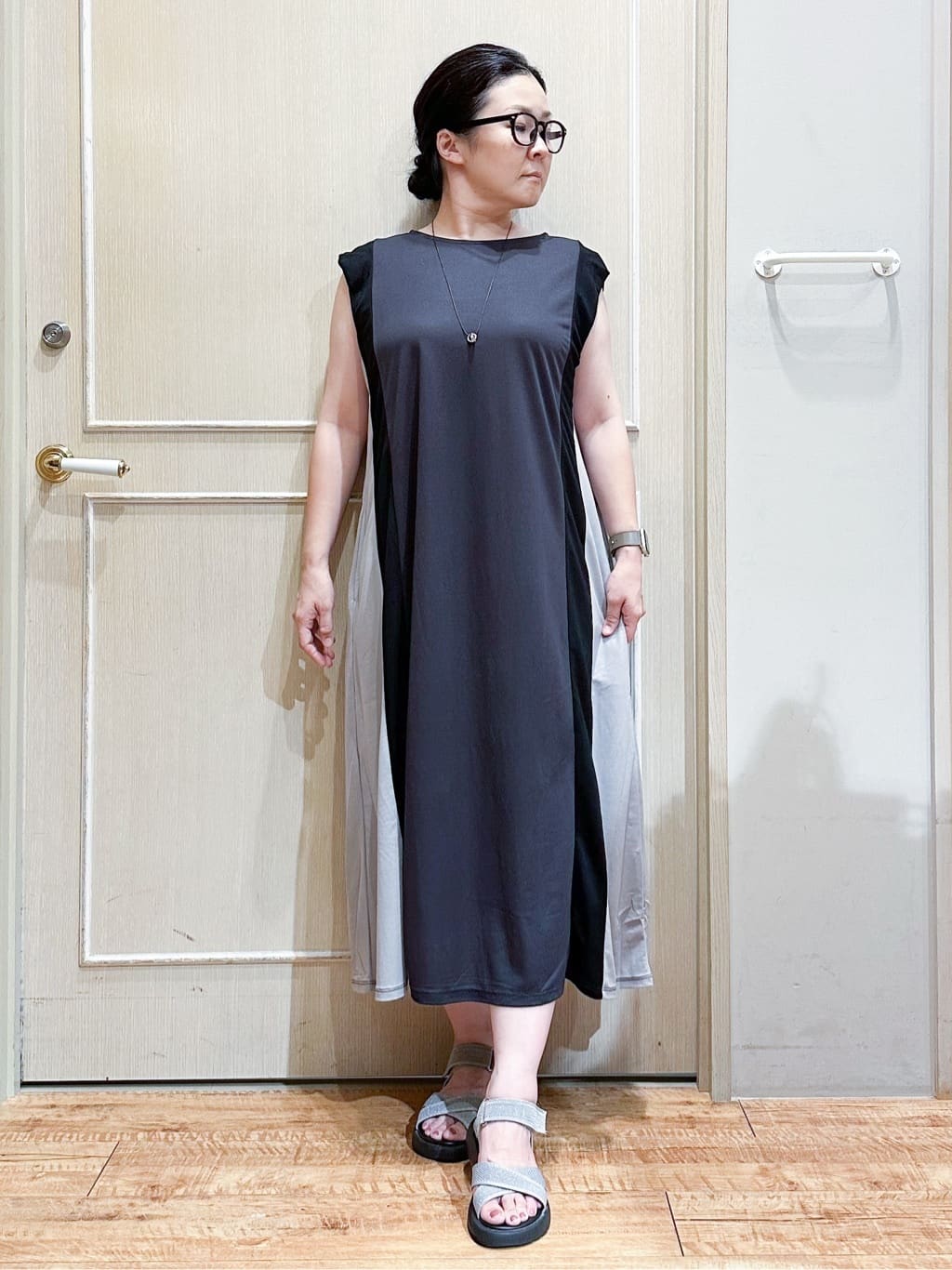 umeさんの「SHOO･LA･RUE｜【UV/さらさらタッチ】女性らしさ漂う 5分袖ボレロカーディガン」を使ったコーディネート