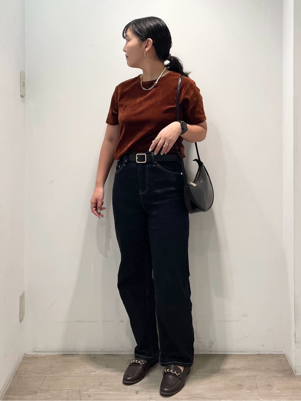 sumicaさんの「OPAQUE.CLIP｜フロッキーチュールTシャツ【洗濯機洗い可】」を使ったコーディネート