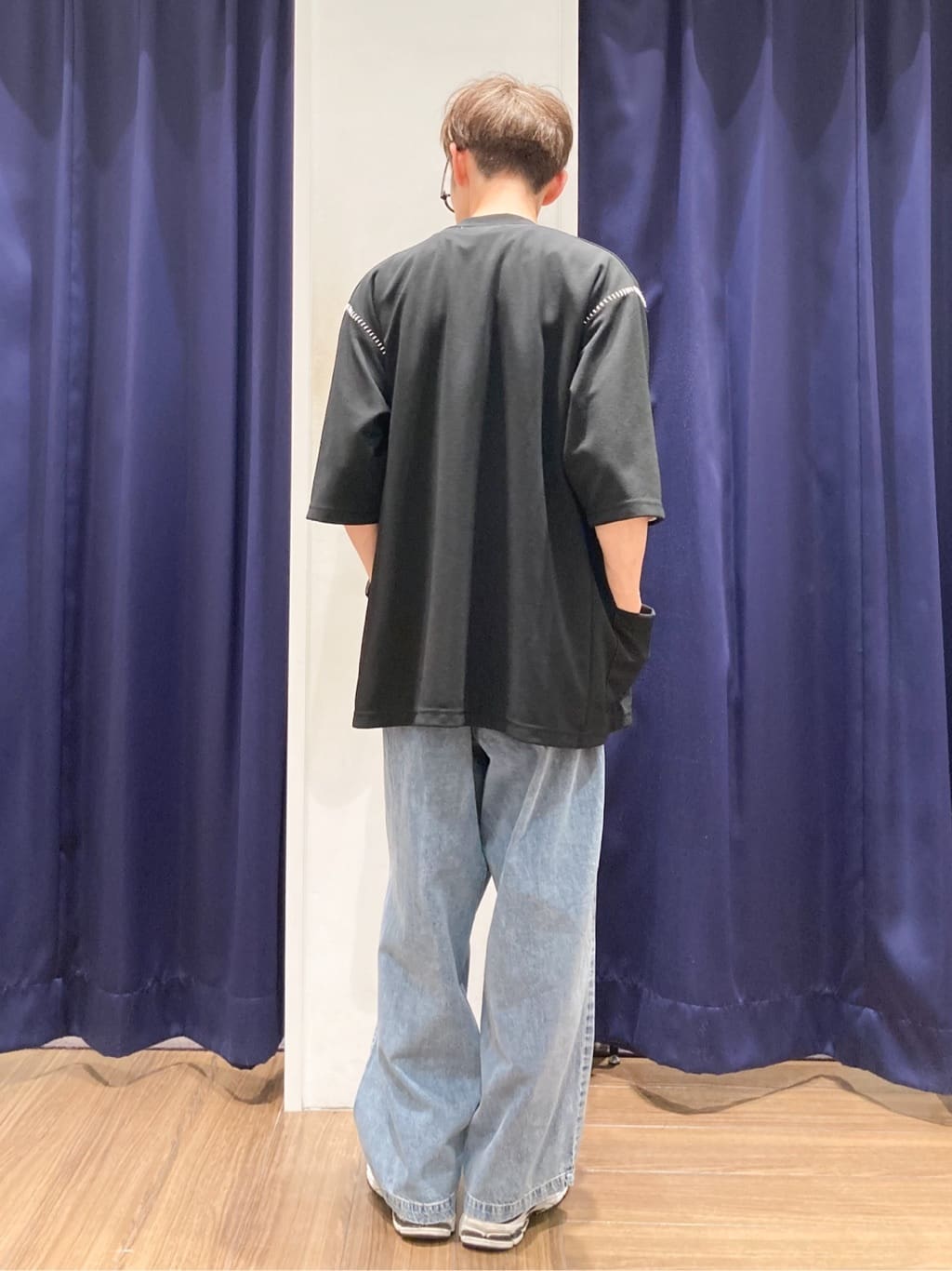 つーじーさんの「THE SHOP TK｜ツイルステッチ半袖カーディガン【洗濯機OK/接触冷感】」を使ったコーディネート