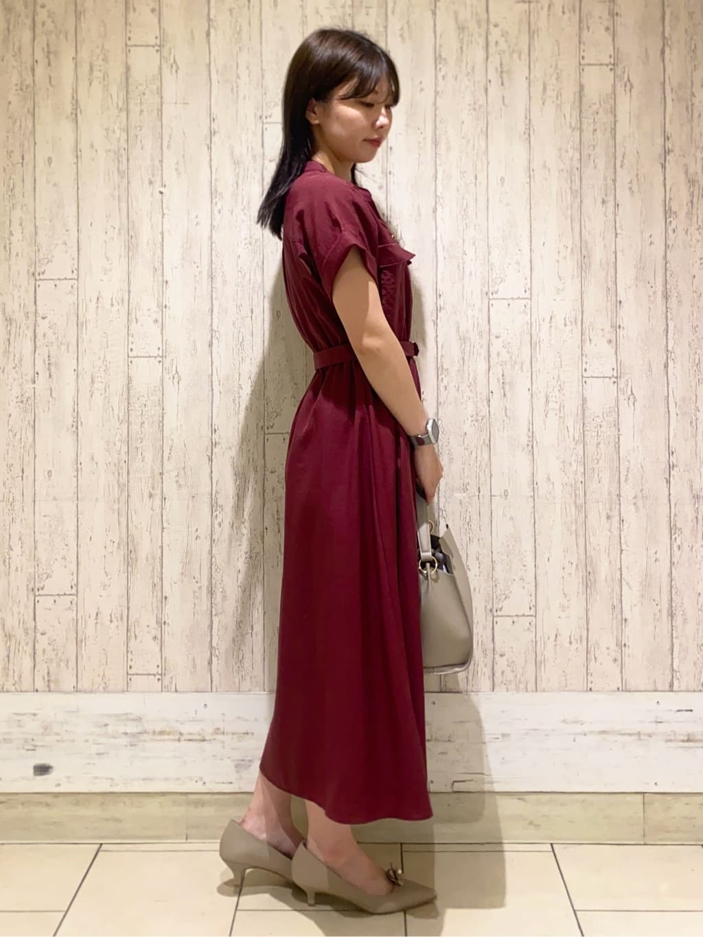 KARENさんの「index｜《7色展開／XS-LLサイズ》ダブルポケットスキッパーシャツワンピース【吸水速乾／防シワ／イージーア」を使ったコーディネート