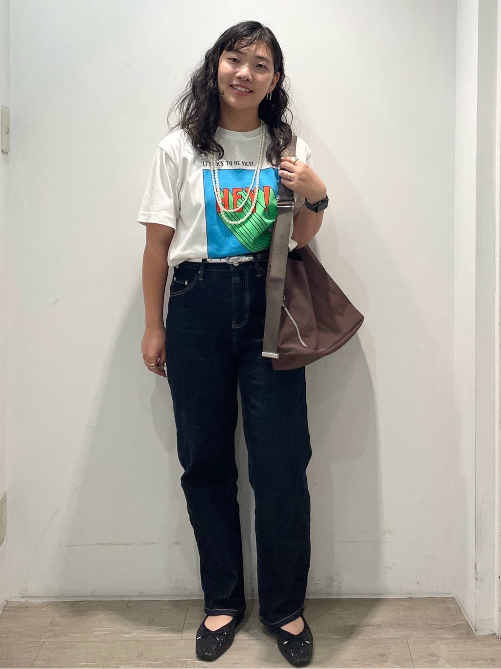 sumicaさんの「OPAQUE.CLIP｜【Pontre Studio／ポンレストゥディオ】別注グラフィックTシャツ」を使ったコーディネート