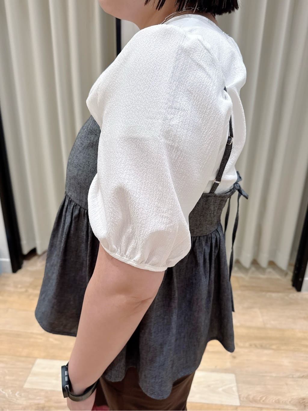 SoRAoさんの「grove｜【接触冷感】見た目はきちんと、着心地はらくちん クロップドベイカーパンツ」を使ったコーディネート