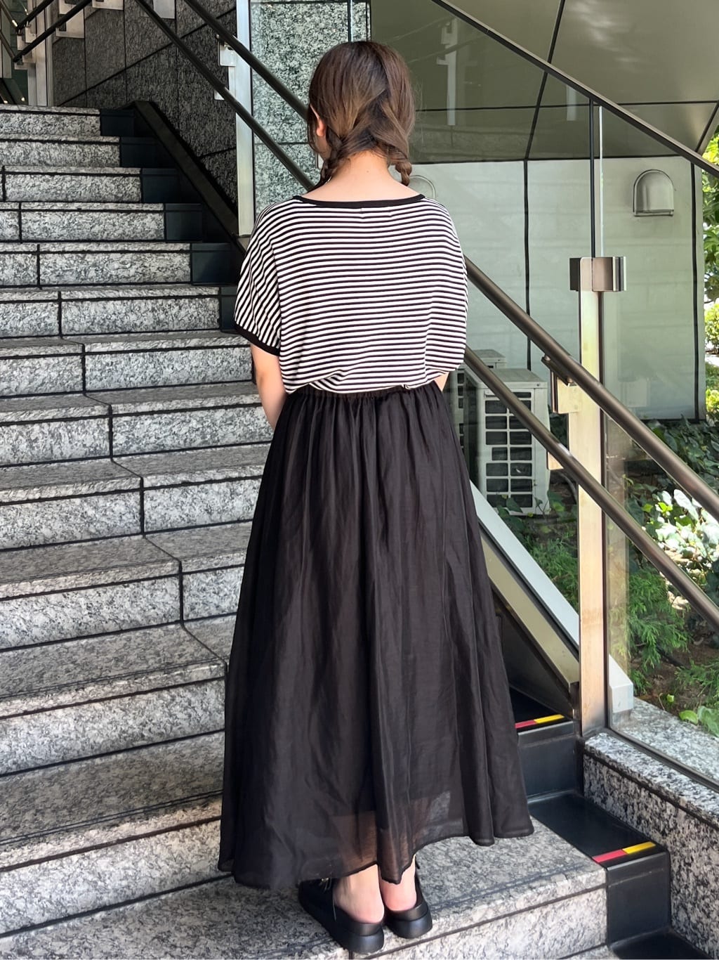 HANNAさんの「OPAQUE.CLIP｜《6色展開／S-LLサイズ》ドルマンスリーブニット【UV／接触冷感／洗濯機洗い可／抗ピル】」を使ったコーディネート