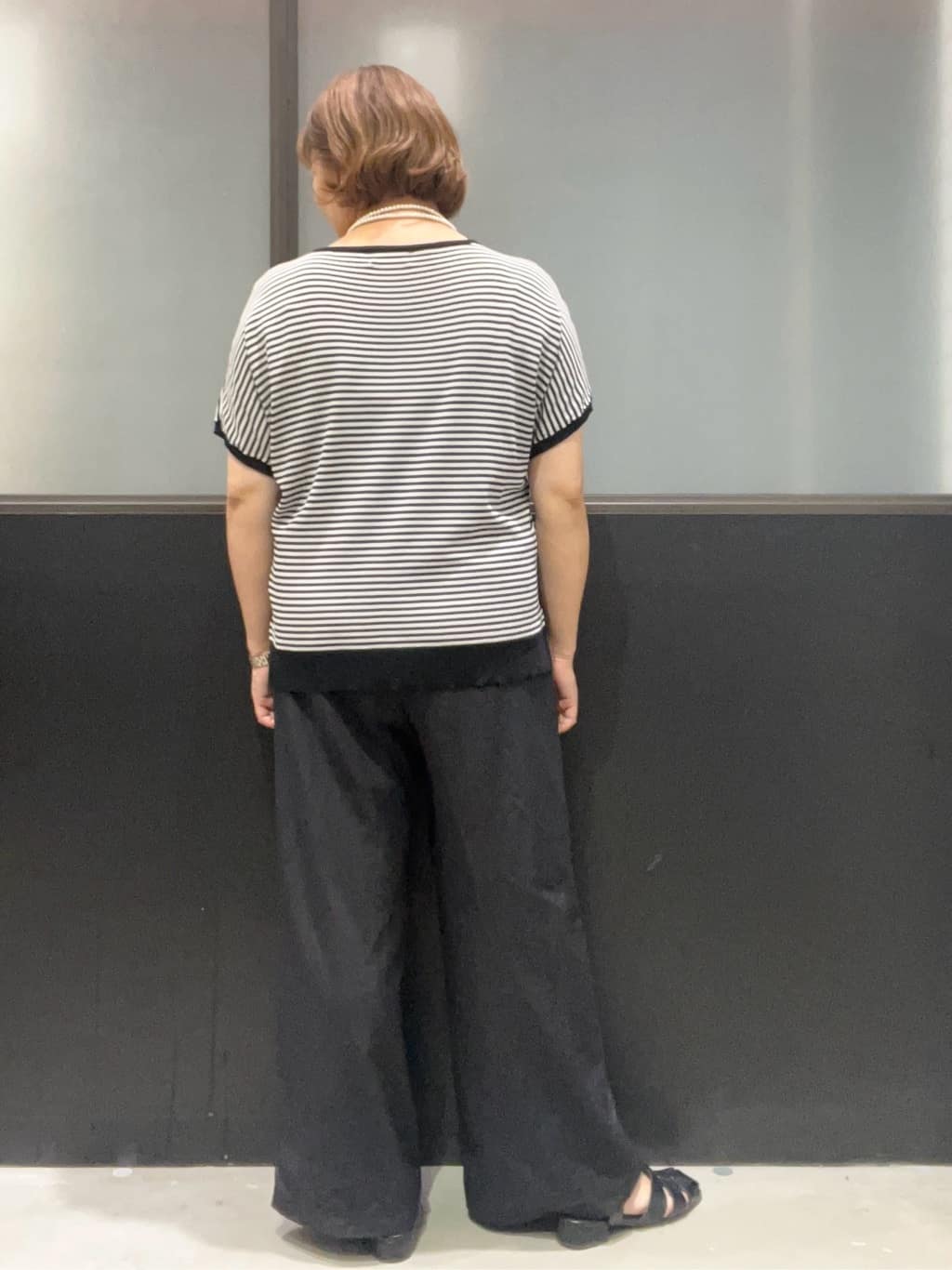 のん.Yさんの「OPAQUE.CLIP｜《6色展開／S-LLサイズ》ドルマンスリーブニット【UV／接触冷感／洗濯機洗い可／抗ピル】」を使ったコーディネート