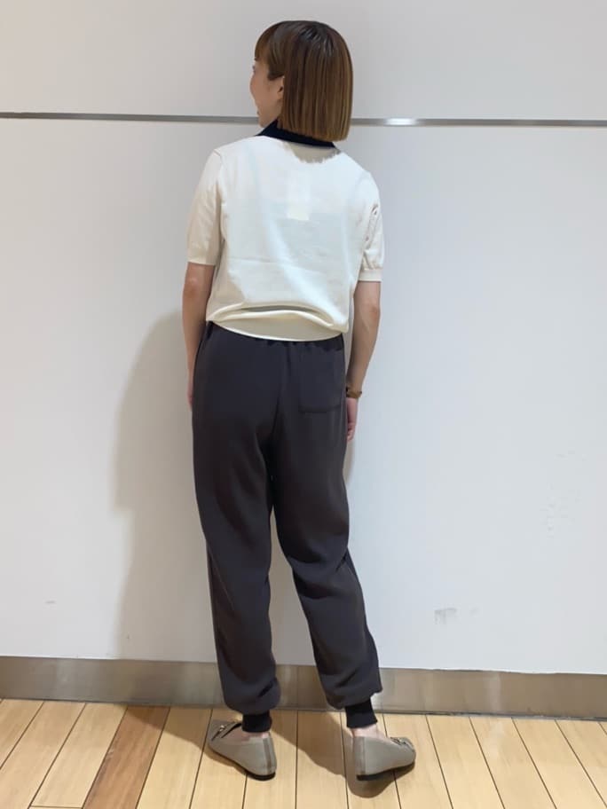 あやさんの「UNTITLED｜【トレンド/きれいめ】5分袖ポロニット」を使ったコーディネート