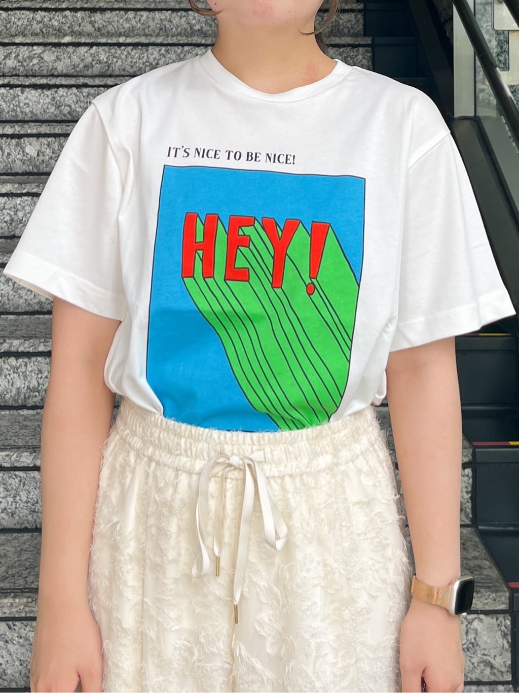 HANNAさんの「OPAQUE.CLIP｜【Pontre Studio／ポンレストゥディオ】別注グラフィックTシャツ」を使ったコーディネート