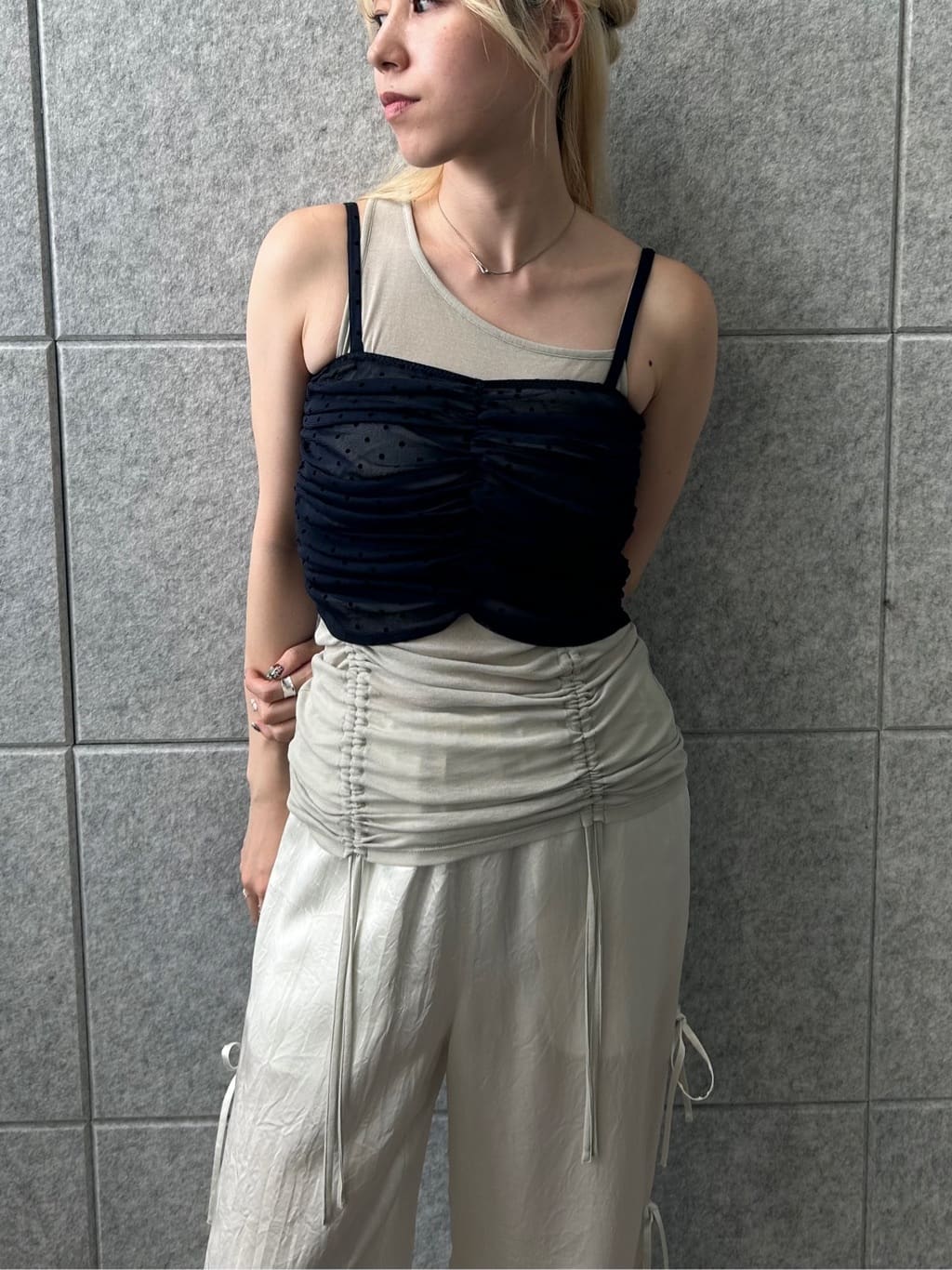honoka Aさんの「CODE A｜asymmetry gather tank」を使ったコーディネート