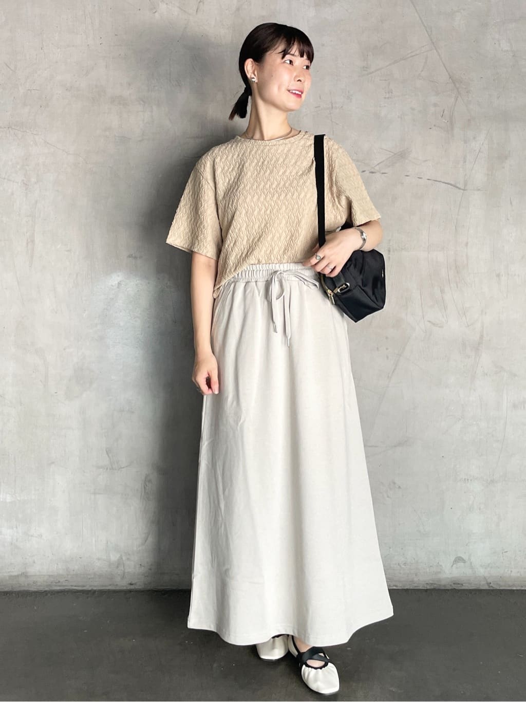 tomokoさんの「OPAQUE.CLIP｜ふくれジャカードトップス【洗濯機洗い可】」を使ったコーディネート