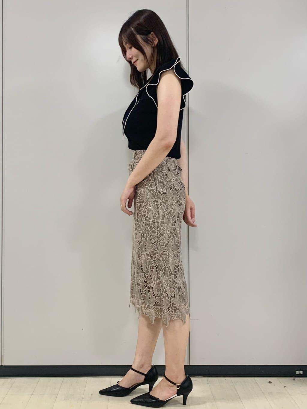 kasumiさんの「index｜フレアスリーブボウタイニット【洗濯機洗い可／接触冷感／抗ピル】」を使ったコーディネート
