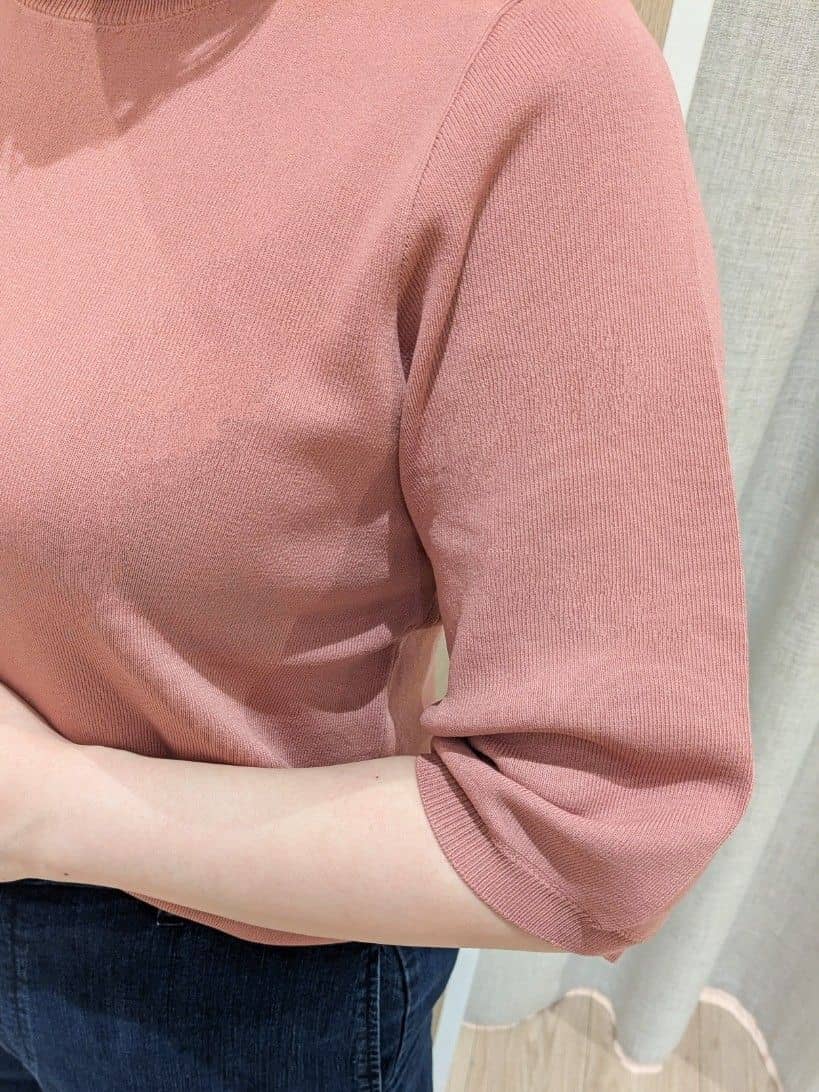 minさんの「grove｜ひんやり多機能・やわらかドライタッチ五分袖プルオーバー」を使ったコーディネート