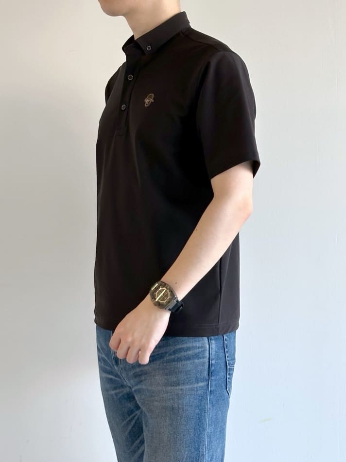 イッシーさんの「TAKEO KIKUCHI｜【COOL CITY WEAR】エアートール ポロシャツ /接触冷感・通気性」を使ったコーディネート