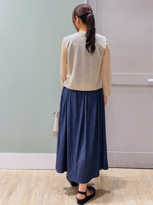 Komi☆さんの「grove｜【雑誌掲載】洗えるシアーカーディガン」を使ったコーディネート