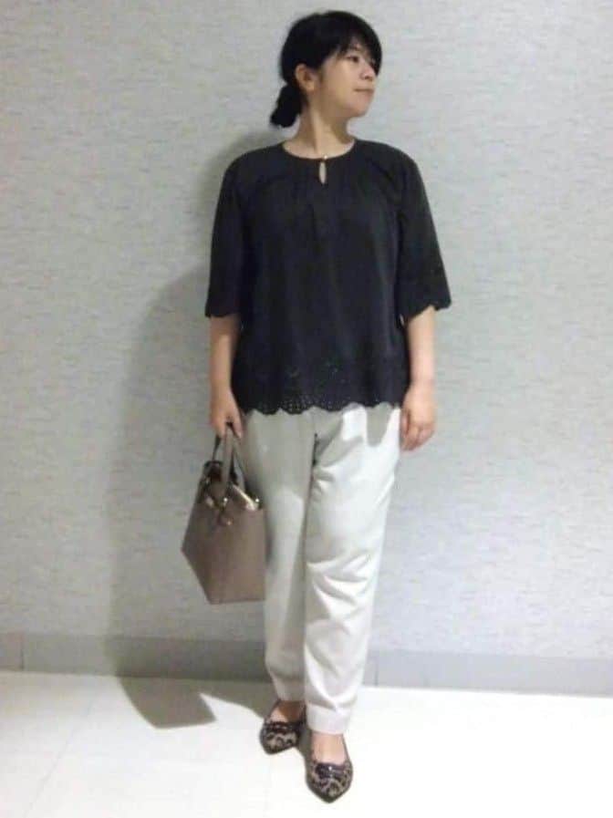 sakoさんの「Reflect｜パール調リングネックレス」を使ったコーディネート