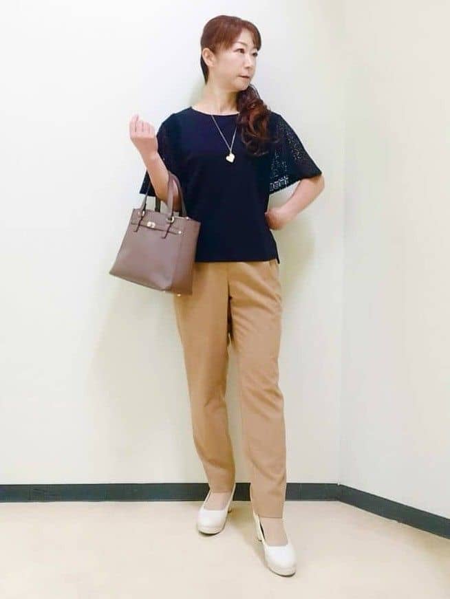 花さんの「Reflect｜幾何レーススリーブプルオーバージャージ」を使ったコーディネート