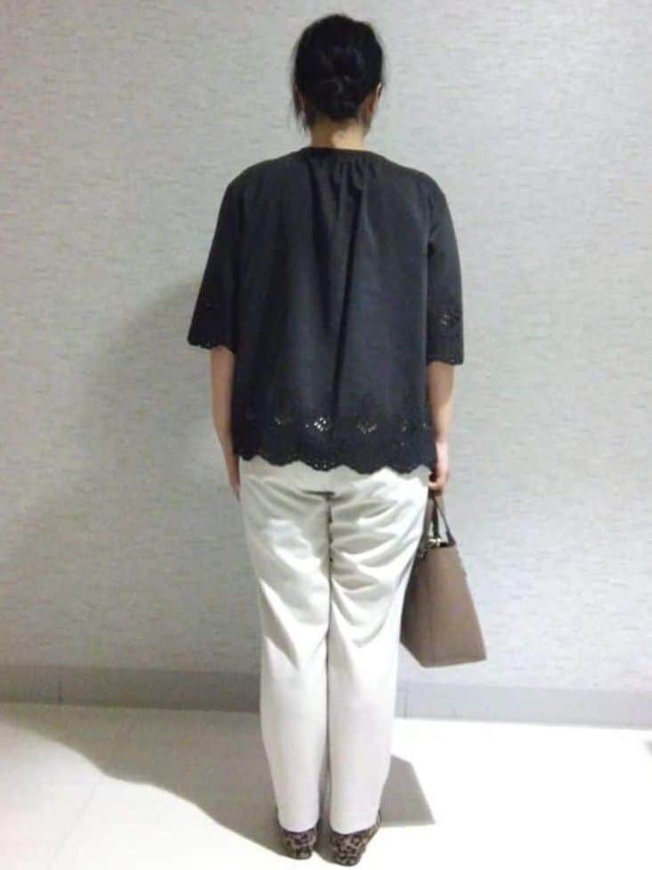sakoさんの「Reflect｜パール調リングネックレス」を使ったコーディネート