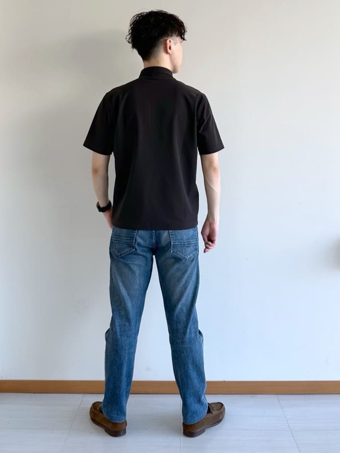 イッシーさんの「TAKEO KIKUCHI｜【COOL CITY WEAR】エアートール ポロシャツ /接触冷感・通気性」を使ったコーディネート
