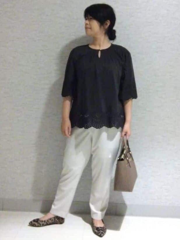 sakoさんの「Reflect｜パール調リングネックレス」を使ったコーディネート