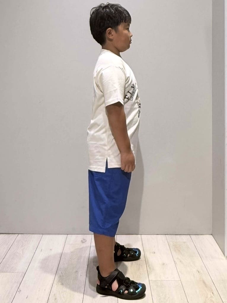 kuboさんの「THE SHOP TK｜【110－160/6色展開】コットン半袖Tシャツ/洗濯機OK」を使ったコーディネート