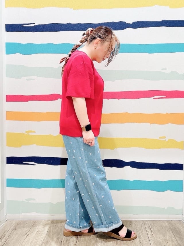 Peeさんの「SHOO･LA･RUE｜キャンバス風合皮ショルダーバッグ」を使ったコーディネート
