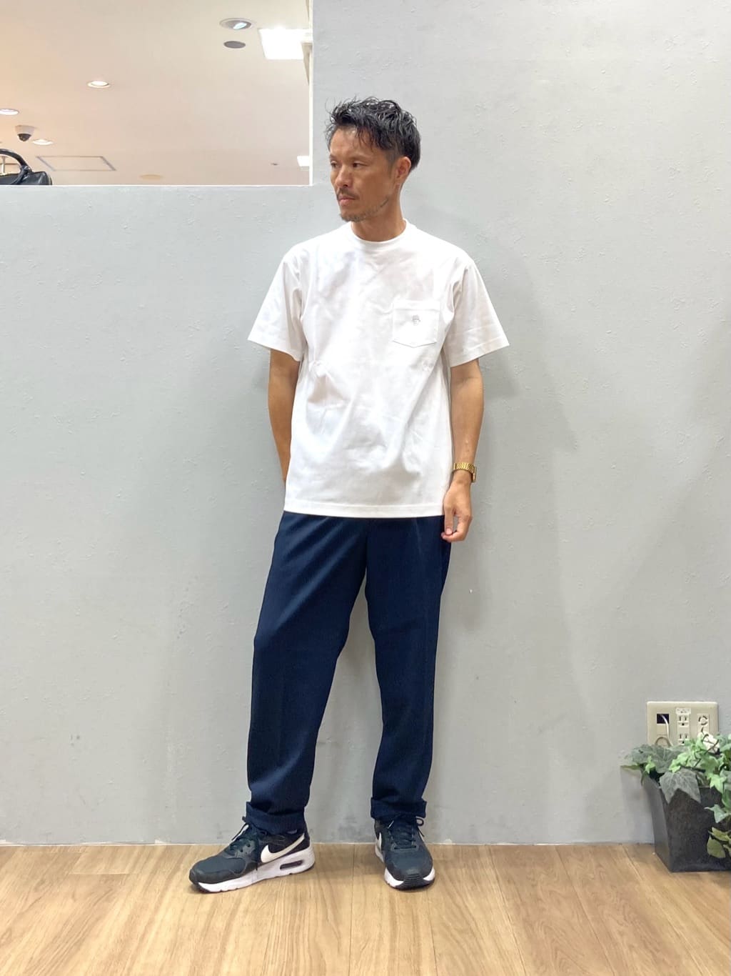 シュンさんの「TAKEO KIKUCHI｜【COOL CITY WEAR】エアートール オープンカラーシャツ /接触冷感・通気性」を使ったコーディネート