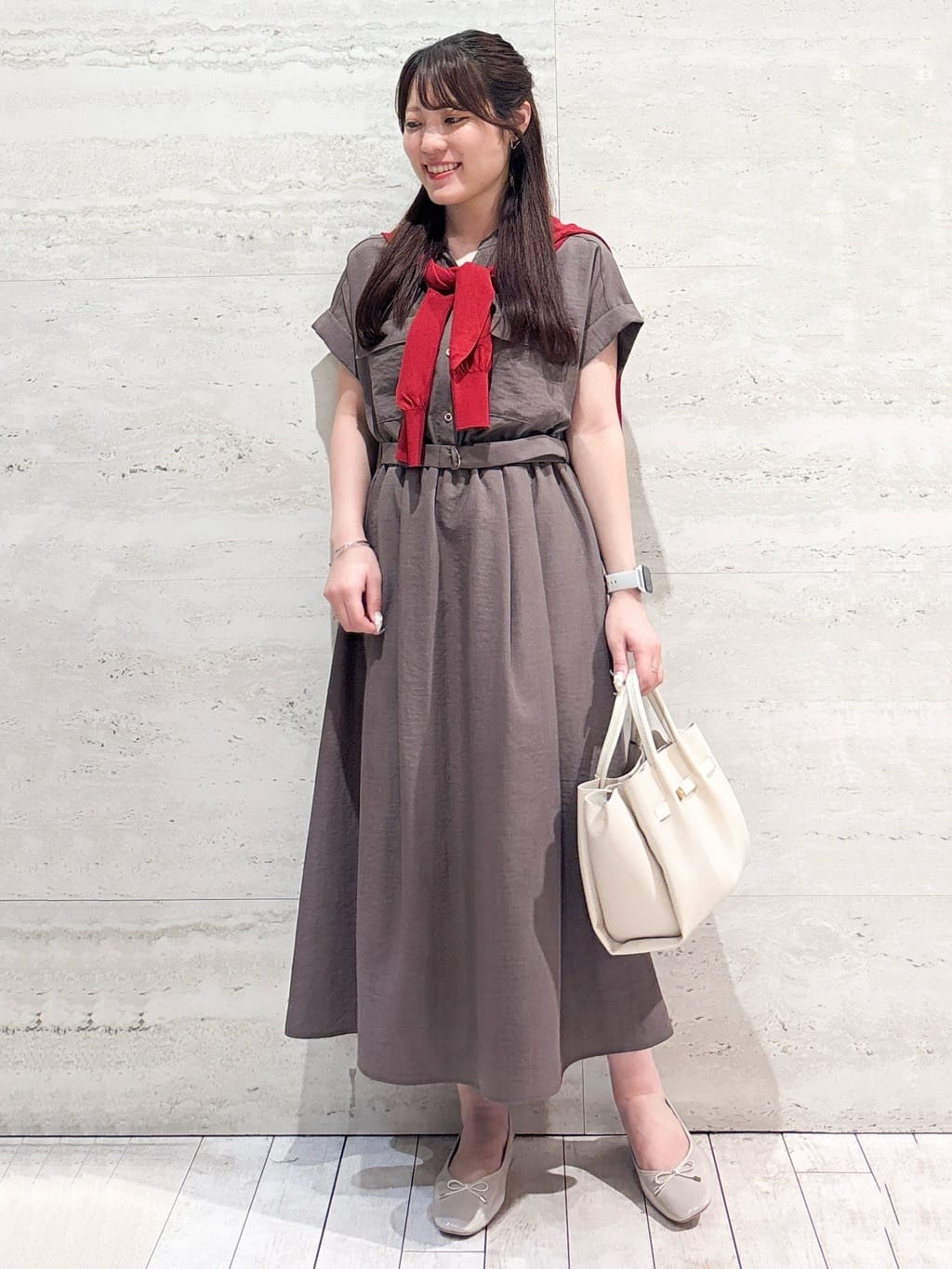かほさんの「OPAQUE.CLIP｜【定番/6color】名品フラットバレエシューズ」を使ったコーディネート