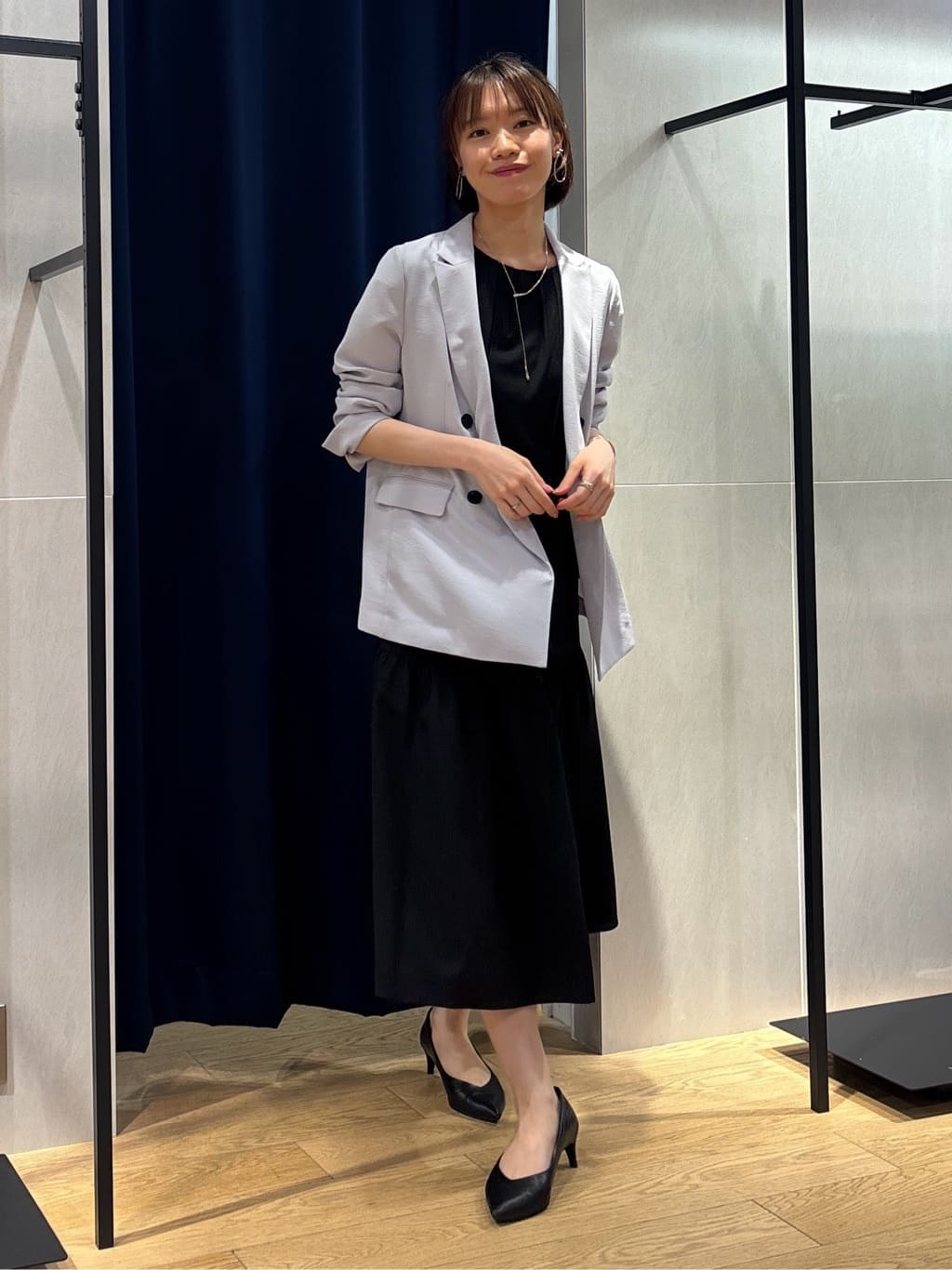 kanaeさんの「INDIVI｜【1枚でコーデ完成！】タックワンピース」を使ったコーディネート