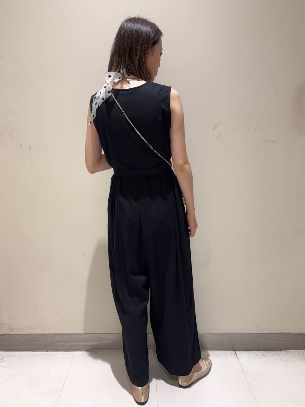 moさんの「OPAQUE.CLIP｜《Can Cam掲載》麻混ベルト付きオールインワン【洗濯機洗い可】」を使ったコーディネート