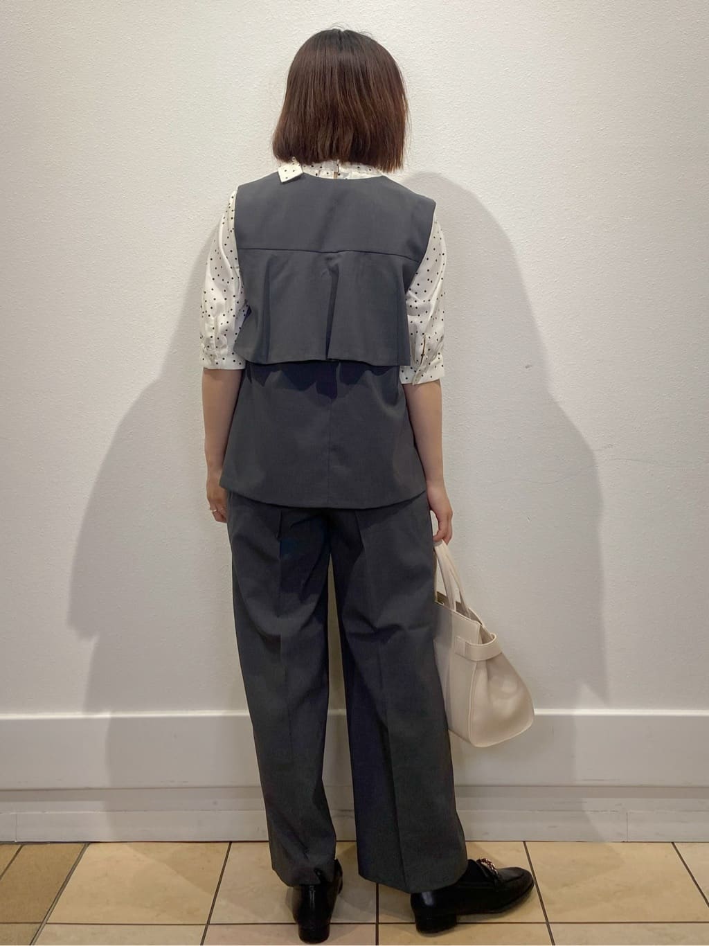 kimiさんの「index｜バックフリルデザインジレ／セットアップ可【洗濯機洗い可／接触冷感／吸水速乾／ストレッチ】」を使ったコーディネート