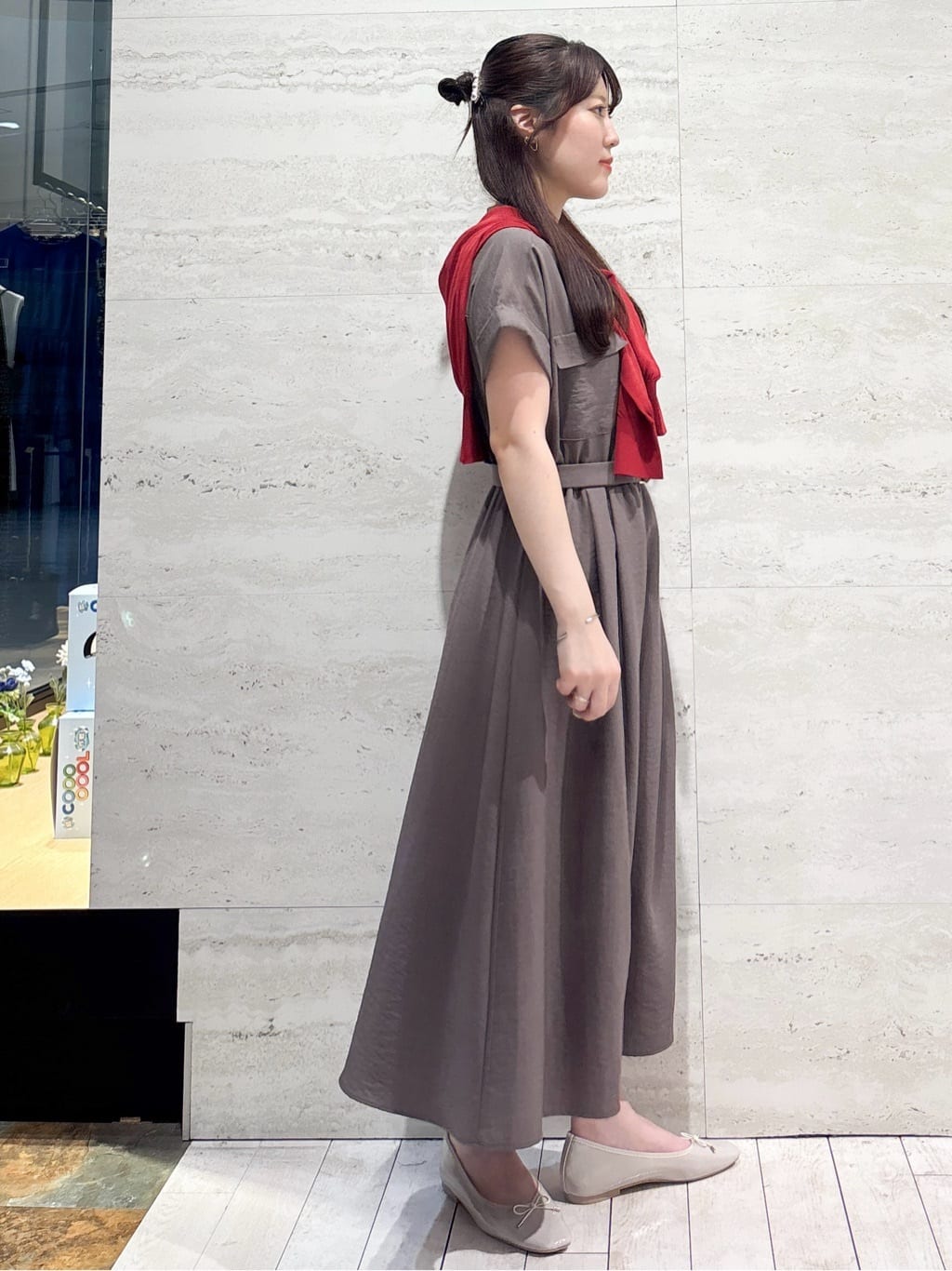 かほさんの「OPAQUE.CLIP｜【定番/6color】名品フラットバレエシューズ」を使ったコーディネート