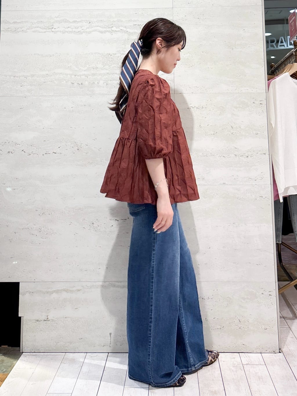 かほさんの「OPAQUE.CLIP｜《美人百花掲載》名品フラットバレエシューズ」を使ったコーディネート